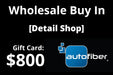 Autofiber Gift Cards Established Detail Shop [Wholesale Account] Buy In