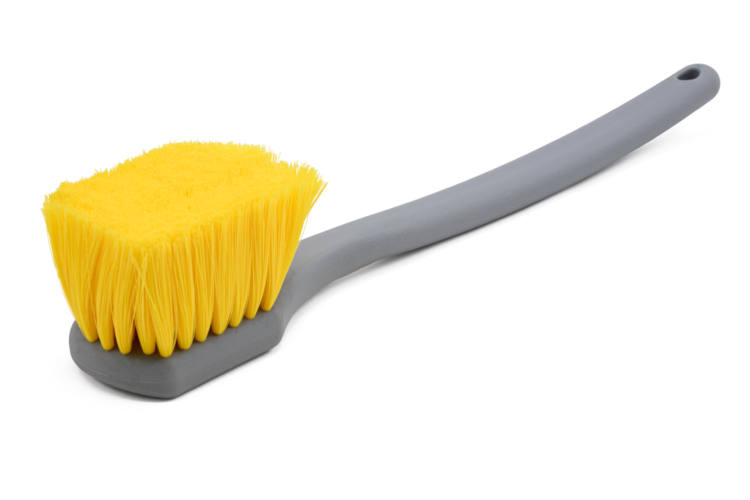 [Long Handle Brush] (Soft Nylon Brsitle) - Yellow