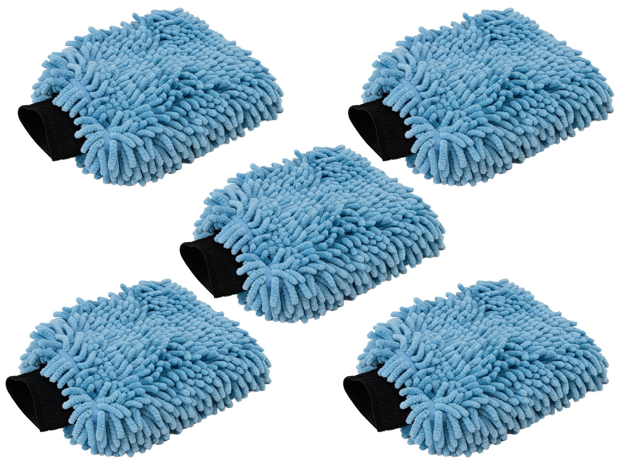 [Noodle Mitt] Microfiber Car Wash Mitt (7 in. x 9 in.) - 5 pack