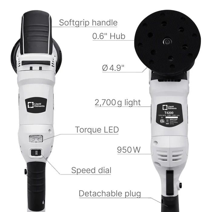 Liquid Elements T4200 - Eccentric polishing machine - 15mm stroke