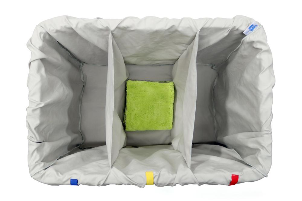 Autofiber Accessory [Towel Separator] Bag Insert Organizer for Plastic Bins