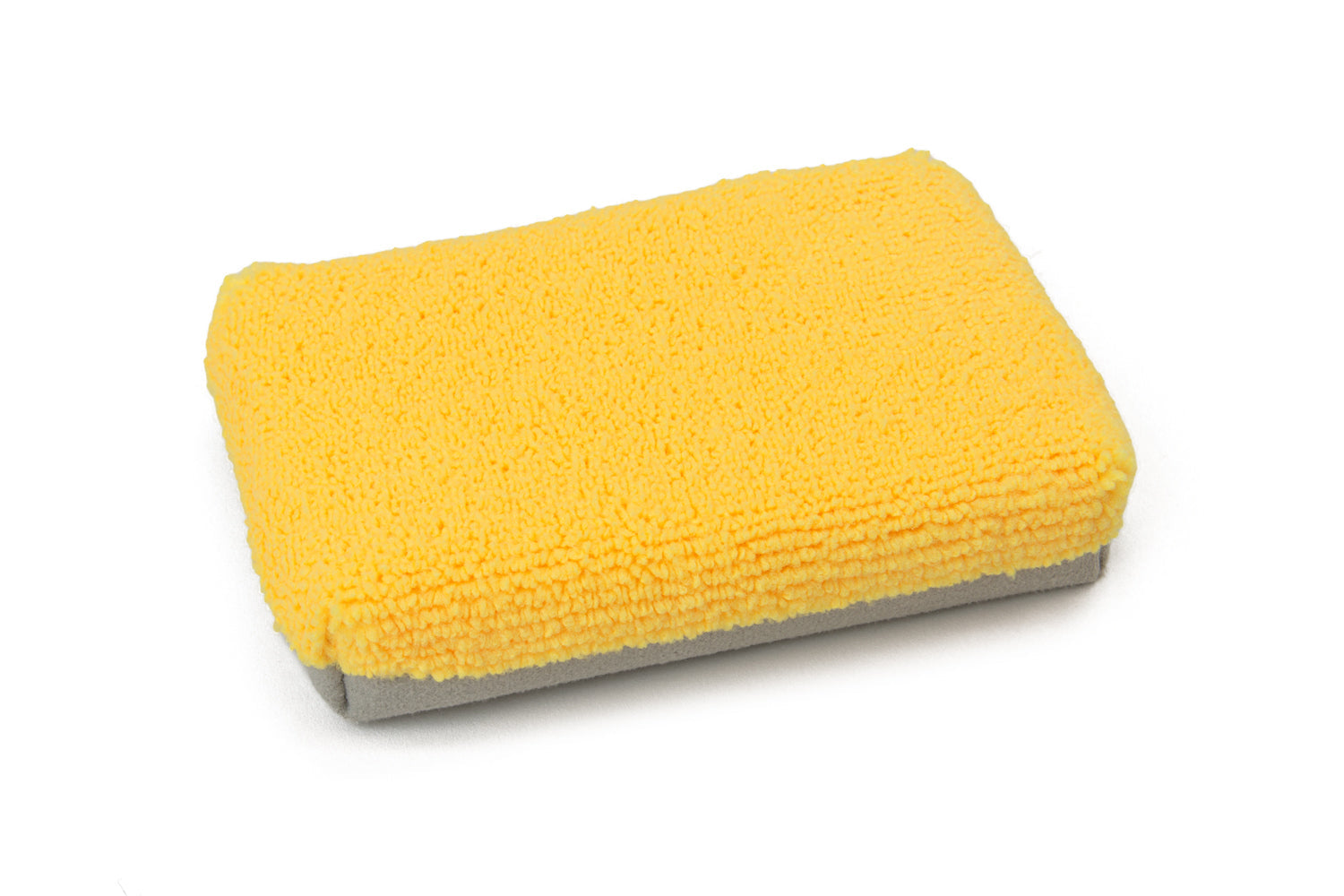 Thin [Saver Applicator] Half/Half Microfiber Coating Applicator Sponge with Plastic Barrier (One Side Suede, One Side Terry)  - 12 pack