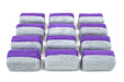Autofiber Sponge Purple/Gray Mini [Saver Applicator Terry] Microfiber Coating Applicator Sponge with Plastic Barrier  - 12 pack