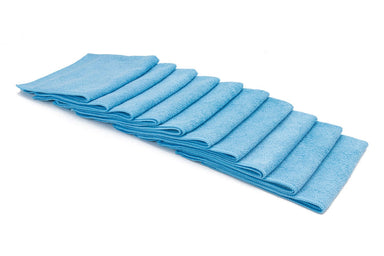 Autofiber Towel Blue [Utility 230S] Lightweight Microfiber Cleaning Towel 16"x16" - 10 pack