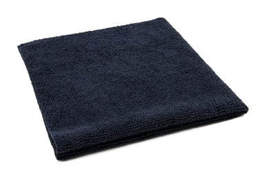 Autofiber Bulk Towel Black FULL CASE [Utility 230v] Lightweight Edgeless Microfiber Cleaning Towel 16"x16" - Vacuum Packed 30/bag - 300/case