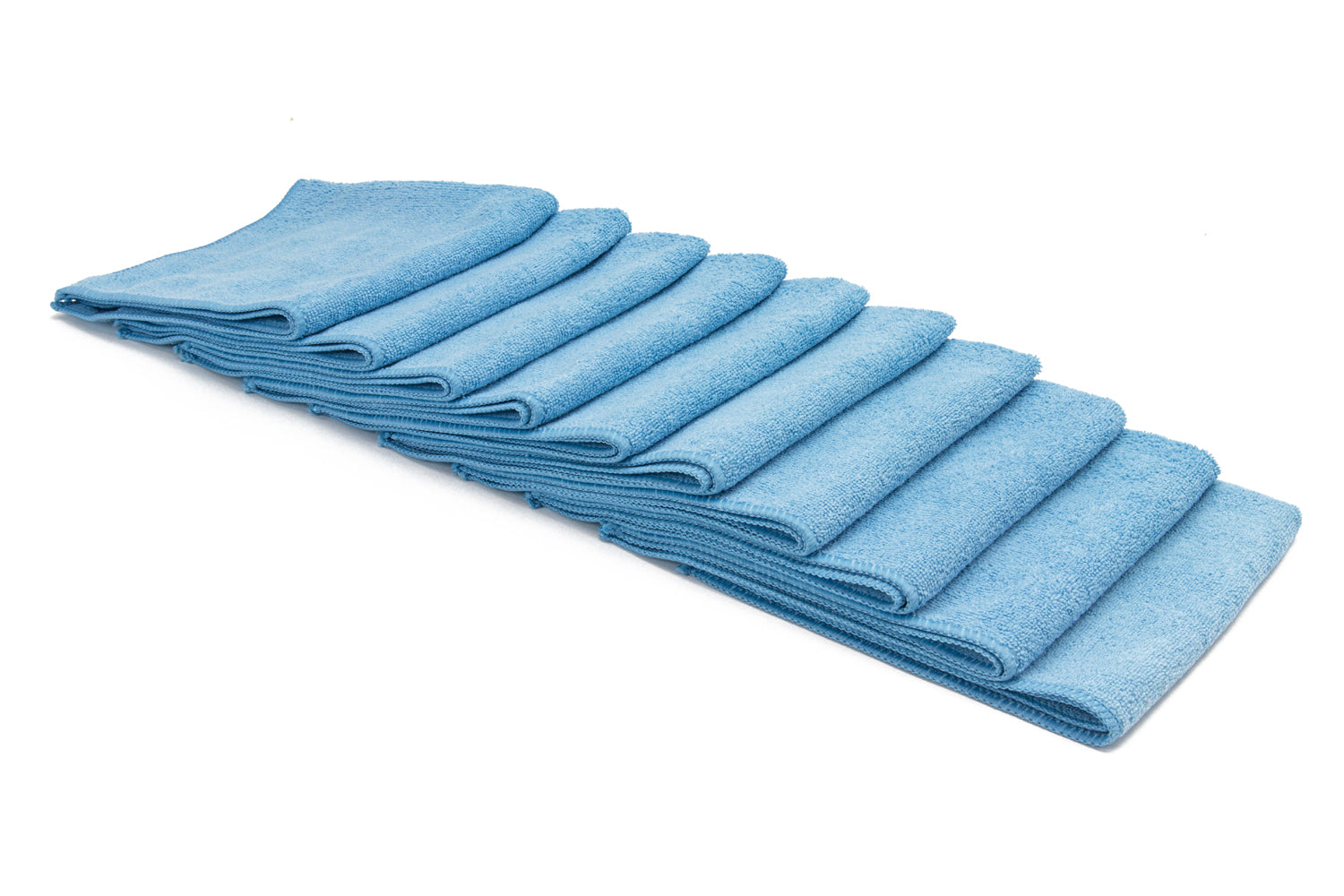 Autofiber Blue / Stitched [Utility 300] All-Purpose Edgeless Microfiber Towel (16 in x 16 in., 300 gsm) 10pack