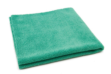 Autofiber Towel Green FULL CASE [Utility 400v] Edgeless Microfiber Cleaning Towel 16"x16" - 200/case