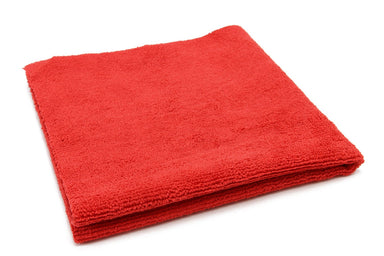 Autofiber Towel Red FULL CASE [Utility 400v] Edgeless Microfiber Cleaning Towel 16"x16" - 200/case
