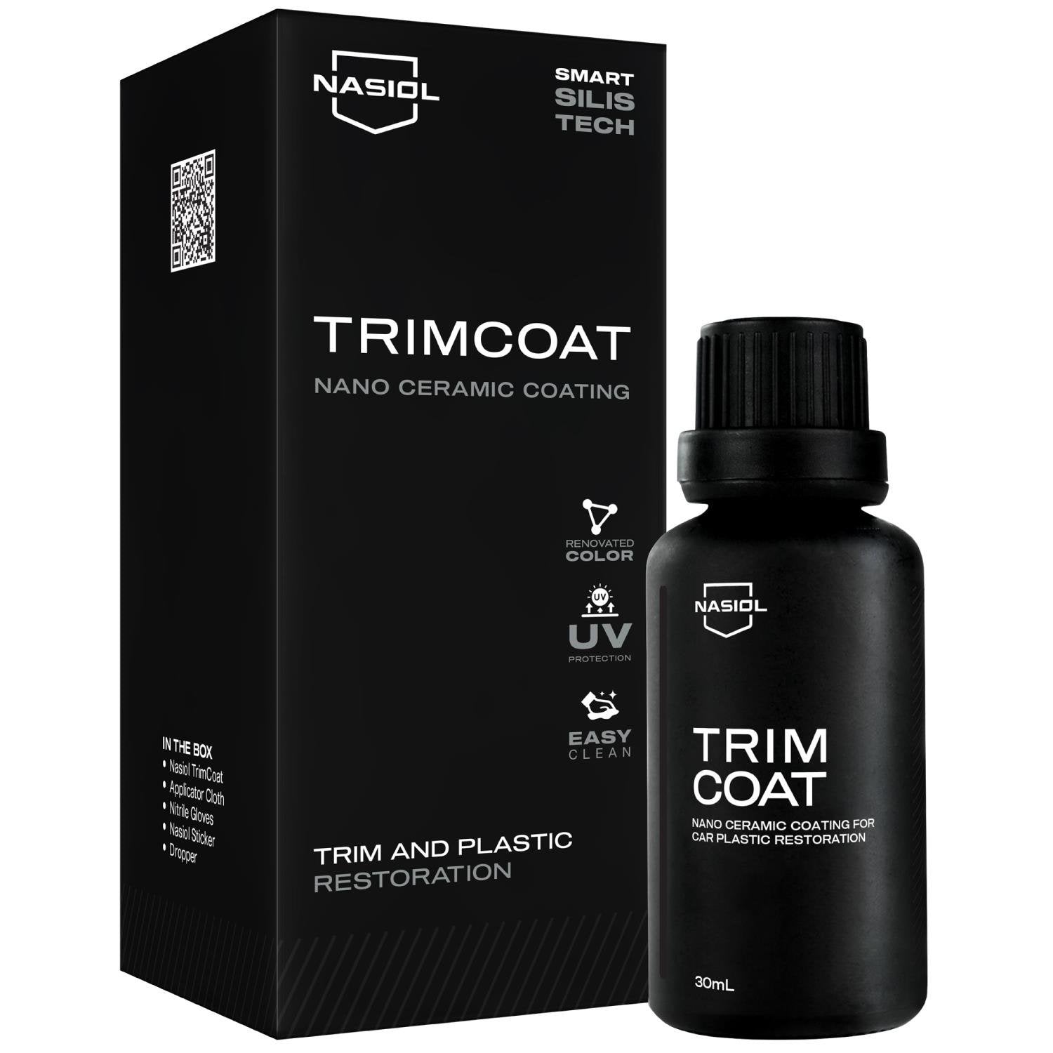 Nasiol Trimcoat - Nano Ceramic Coating for Car Plastic Renovation and Protection