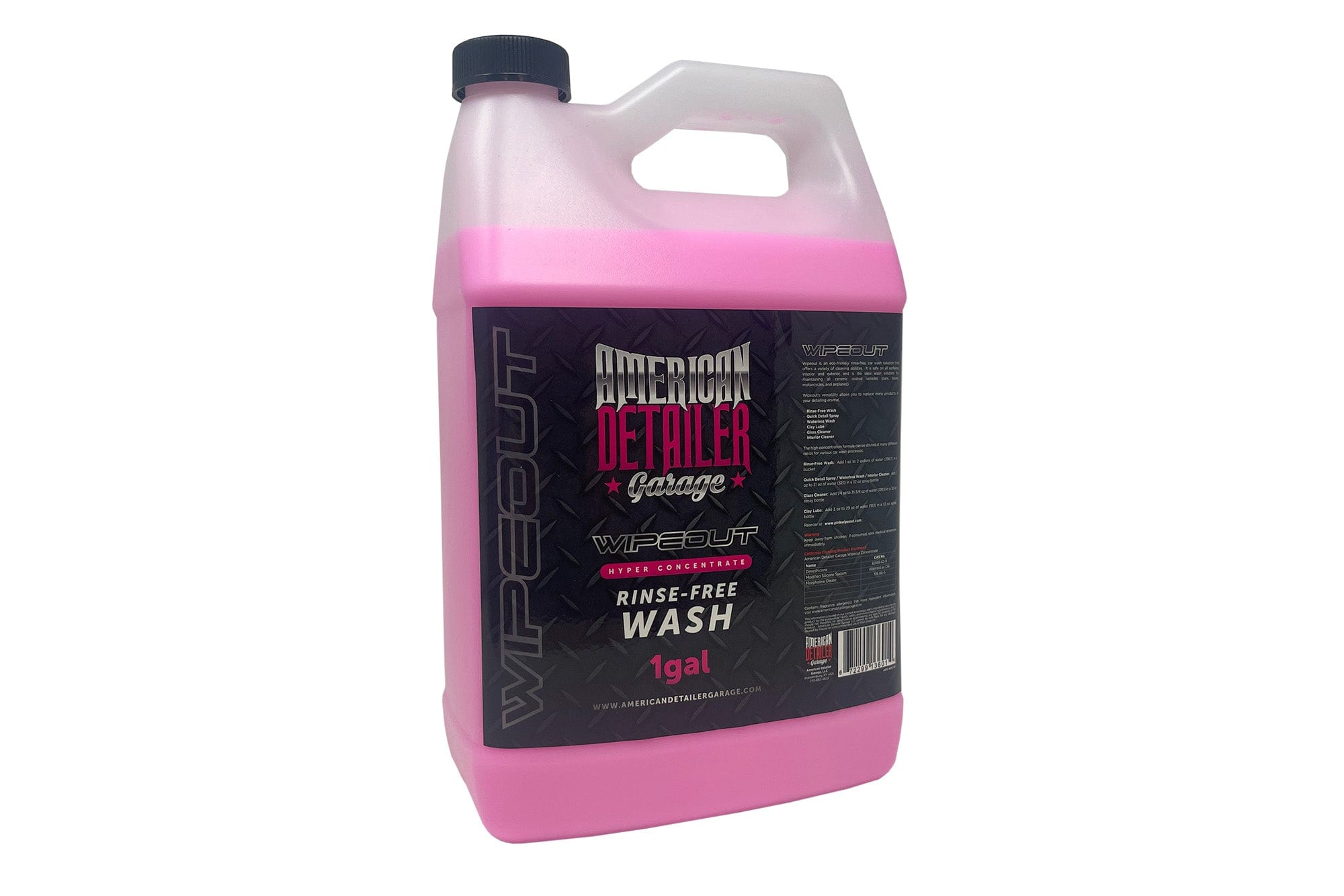 American Detailer Garage Chemical Pink [WIPEOUT] Rinseless Wash Concentrate - Gallon