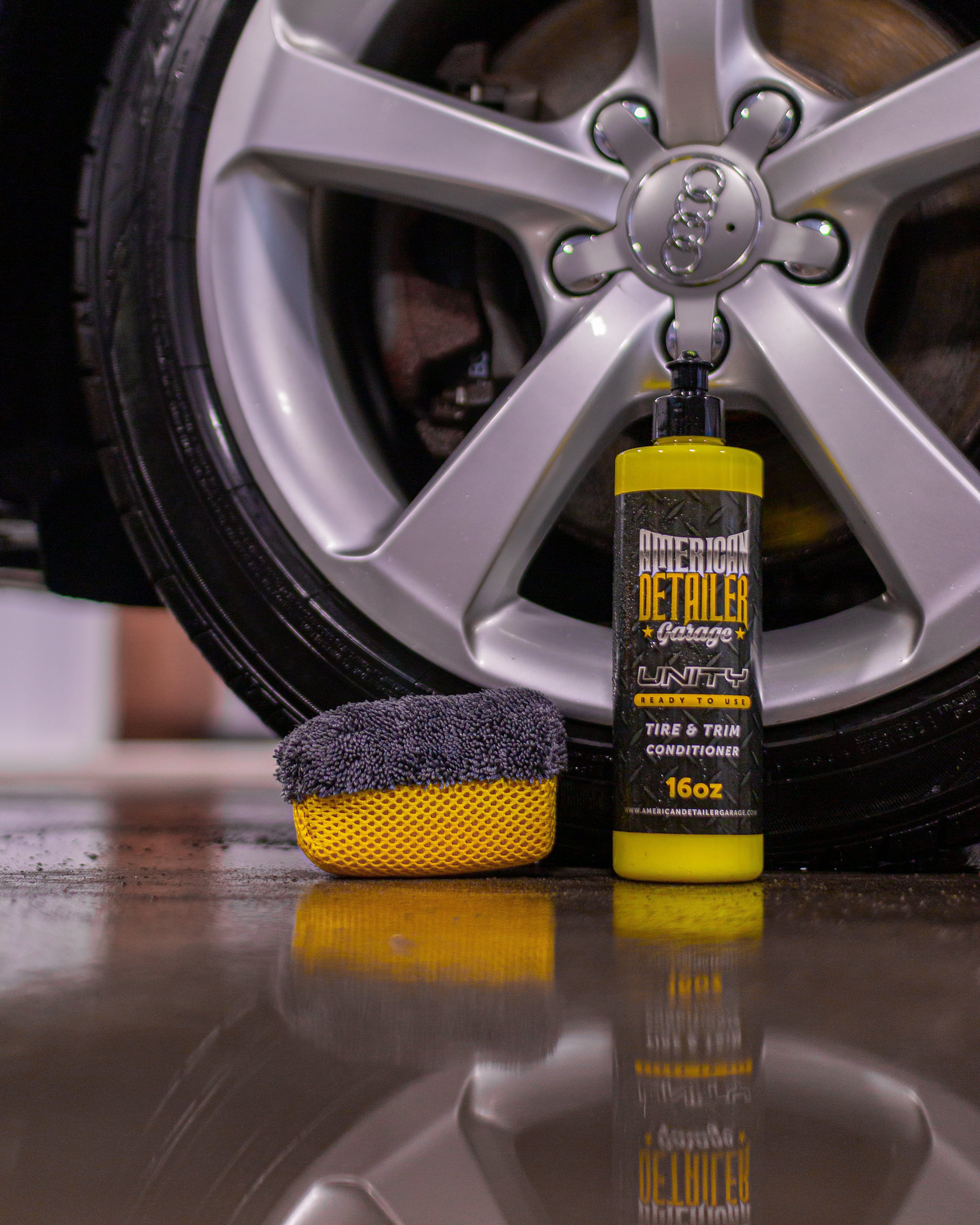 American Detailer Garage Kit Tire Shine Kit [ADG Unity Pint + 2 Tire Saver Applicators]