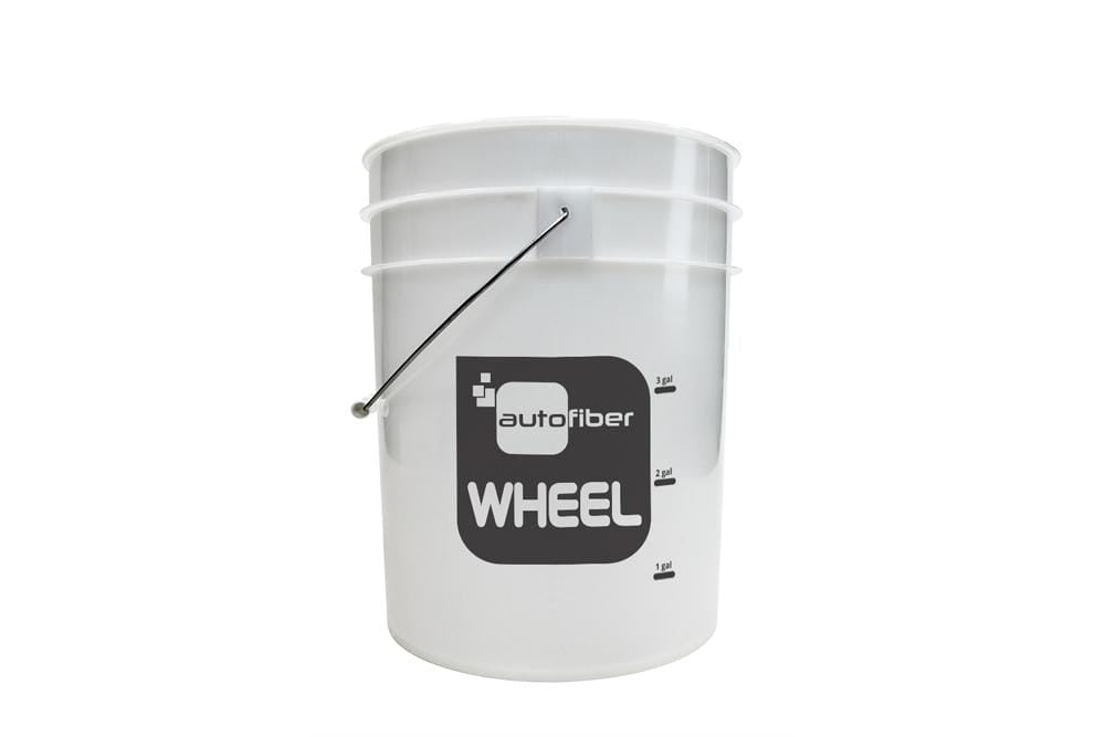 Autofiber [WHEEL BUCKET] 5 Gallon Clear with Gallon Markers