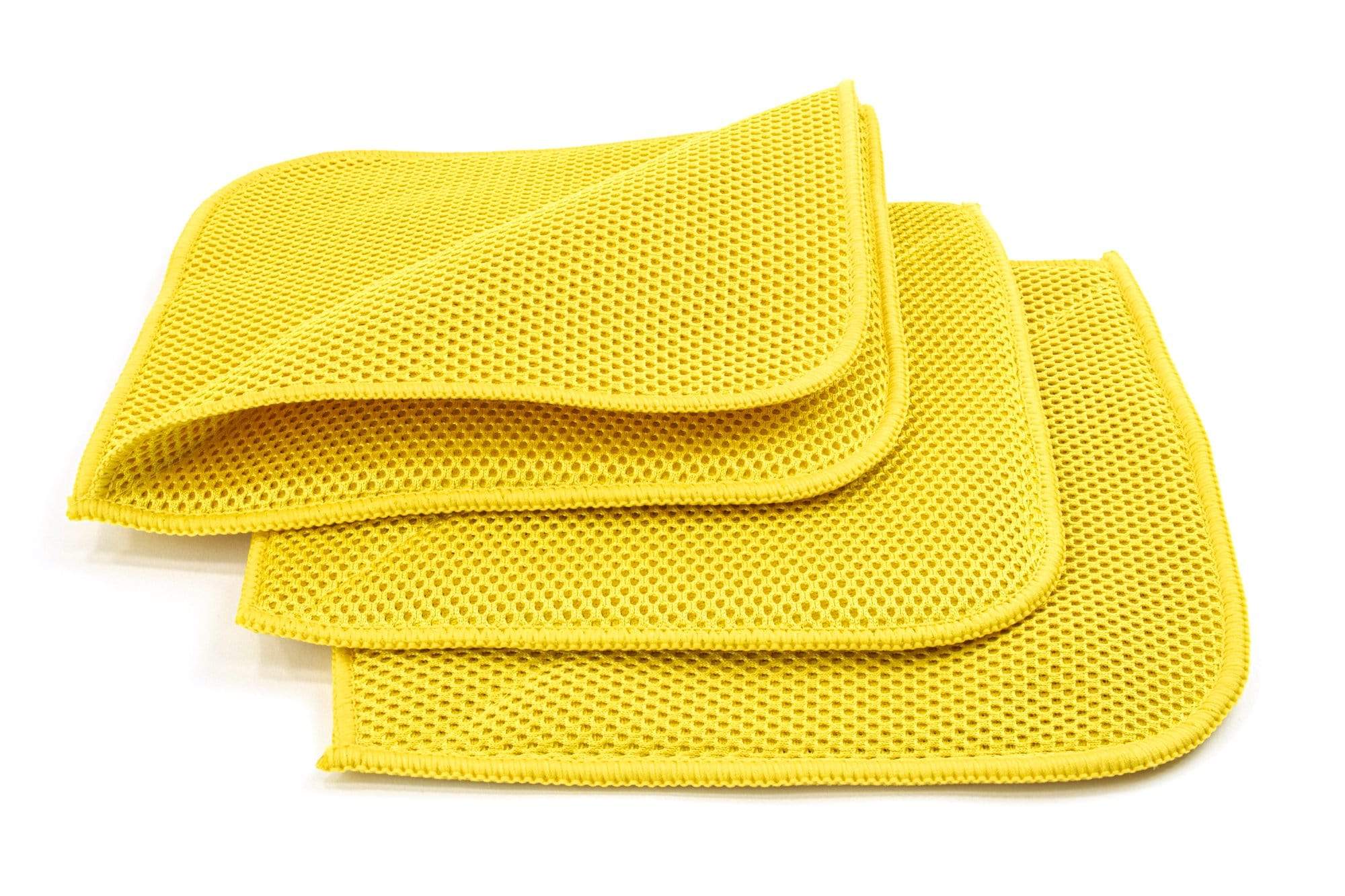 Autofiber Towel [Bug/Decon Flip] Microfiber Mesh Bug & Decontamination Towels - (8 in. x 8 in., 300 gsm) 3 pack