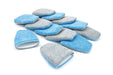 Autofiber Blue [Saver Mitt] Coating Applicator Finger Mitt with Barrier Layer (5 in. x 4 in.) 12 pack