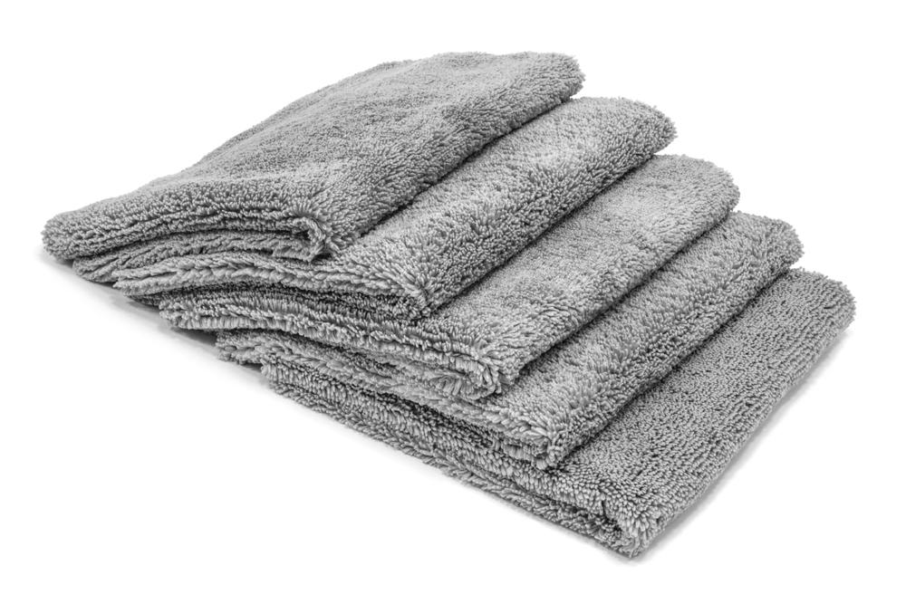 Autofiber Towel Gray [Elite] Edgeless Microfiber Detailing Towels (16 in. x 16 in. 360 gsm) 5 pack