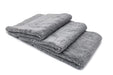 Autofiber Towel Gray [Detailer's Delight] Heavyweight Microfiber QD and Final Wipe Towel (16 in. x 16 in., 550 gsm) 3 pack