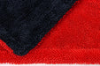 Autofiber Towel Red/Black Dreadnought MAX Jr. - Triple Layer Microfiber Twist Pile Drying Towel (16 in. x 16 in., 1400gsm) - 2 pack