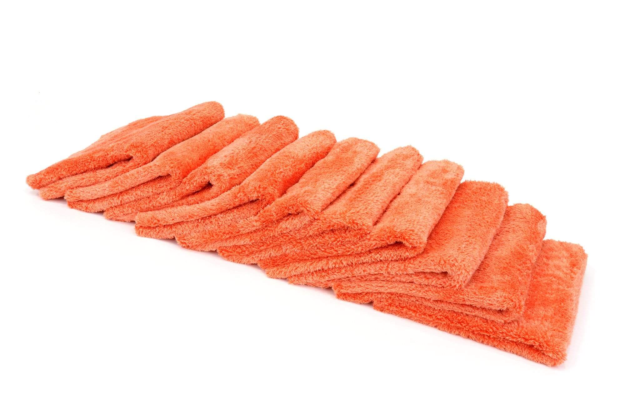 Autofiber Towel Orange [Korean Plush 470] Microfiber Detailing Towel (16 in. x 16 in., 470 gsm) 10 pack BULK BUNDLE