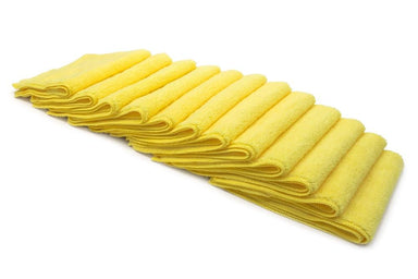 Autofiber Towel Yellow [Cost What!] Microfiber Shop Rag (16 in. x 16 in.) - 10 pack